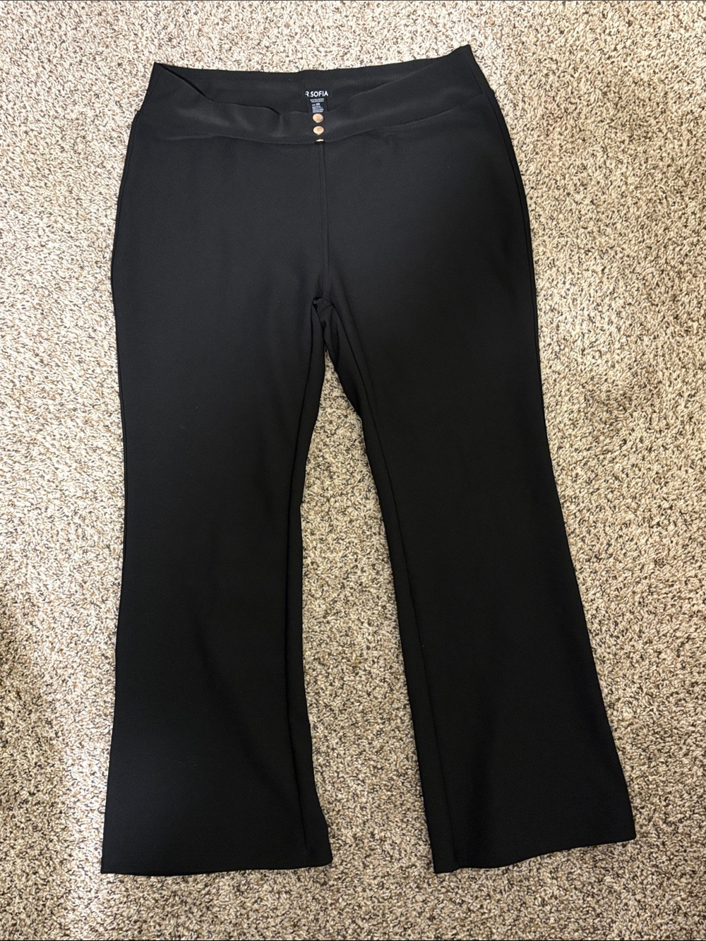 sofia by sofia vergara Black Boot Cut Pants